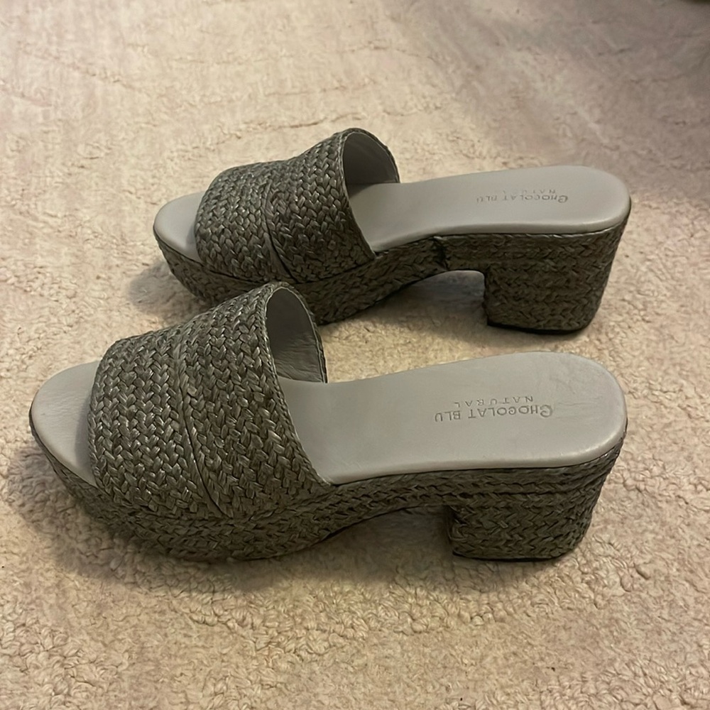 Chocolat Blu Raffia Sandals
